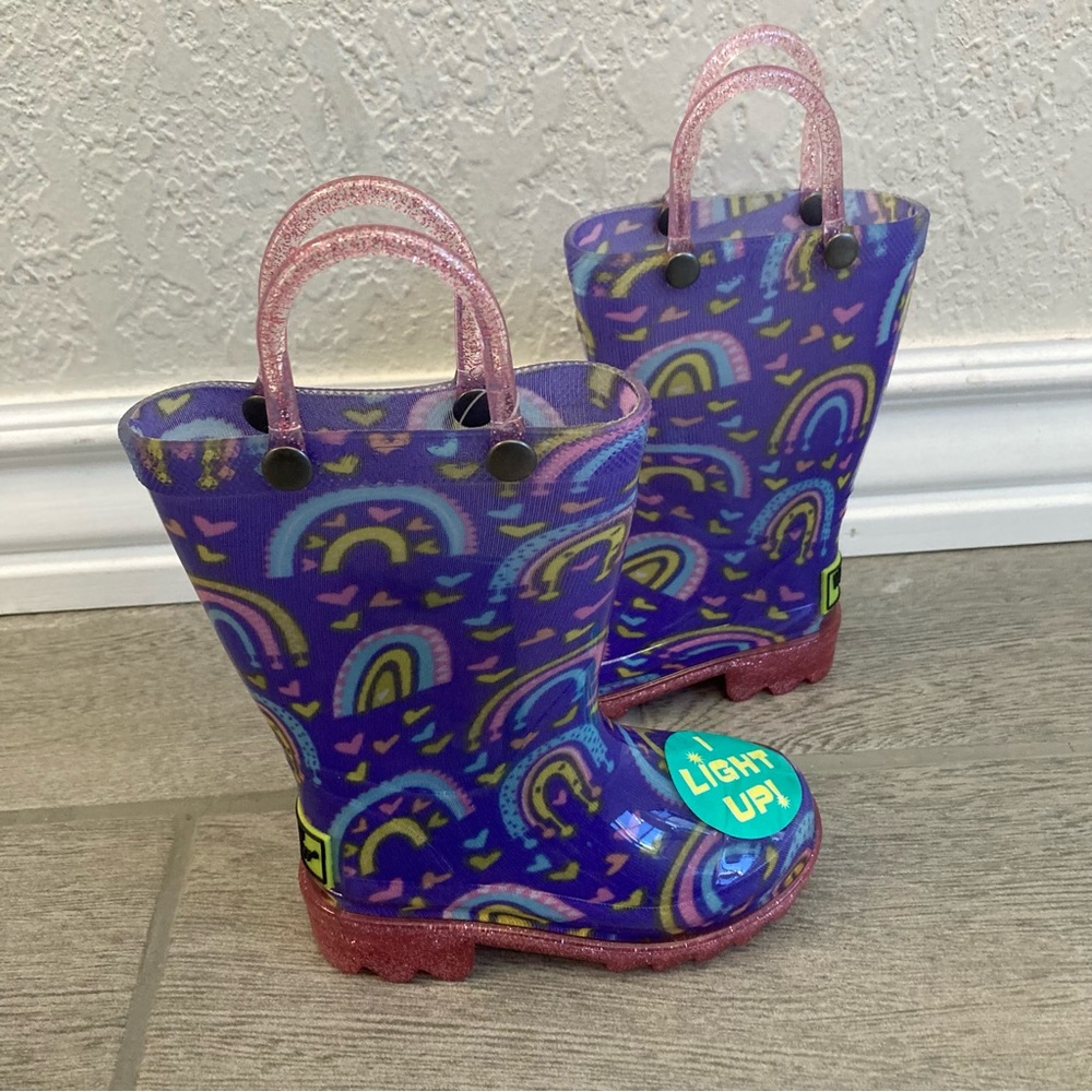 NEW Western Chief Light Up Rain Boots / Toddler Size 5